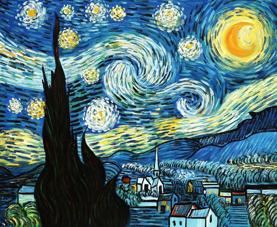 Malkurs Acryl "Van Gogh - Sternennacht"