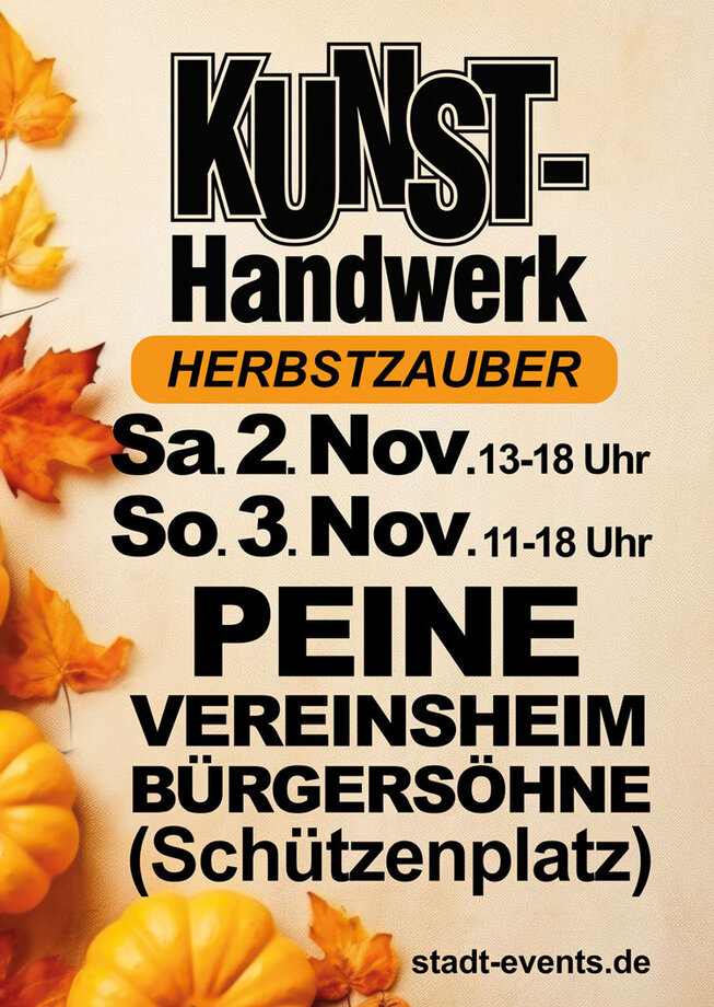 Kunsttage Peine - 02.11.- 03.11.2024 – Herbstzauber